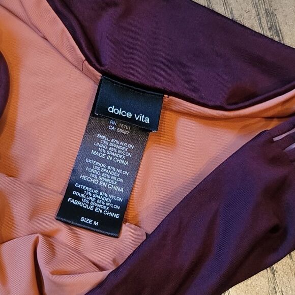 Burgendy wine bikini set by Dolce Vita size M - Picture 8 of 8